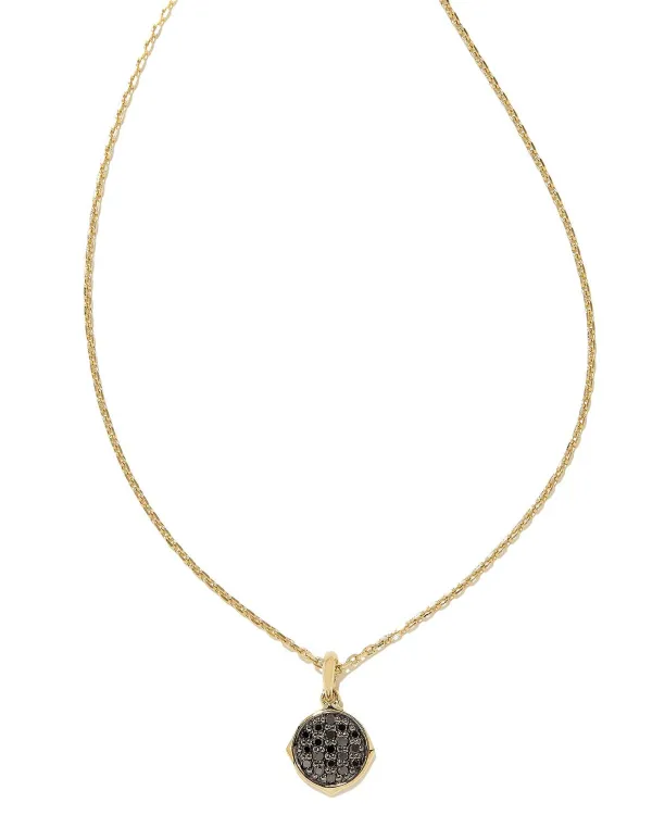 Matilda 14K Yellow Gold Pendant Necklace In Black Diamond^Kendra Scott Fashion