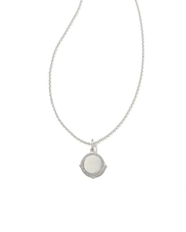 Matilda Luxe Sterling Silver Charm Necklace In White Sapphire^Kendra Scott Shop