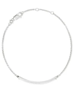 Mattie Bar Delicate Bracelet In Sterling Silver^Kendra Scott New