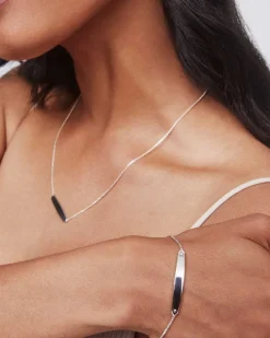 Mattie Bar Delicate Bracelet In Sterling Silver^Kendra Scott New