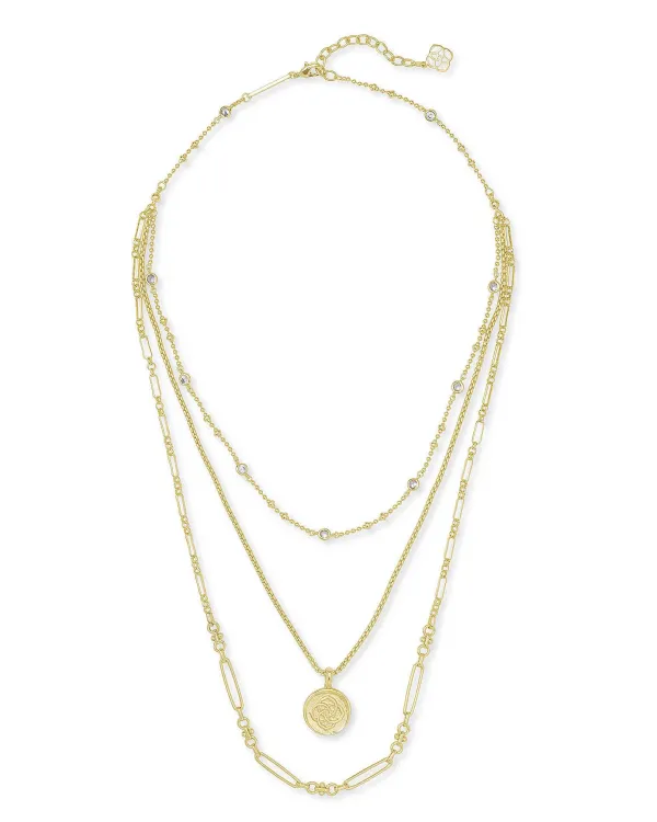Medallion Coin Multi Strand Necklace In Gold^Kendra Scott Store