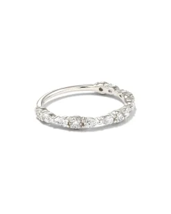 Melanie 14K White Gold Band Ring In White Diamond^Kendra Scott Store