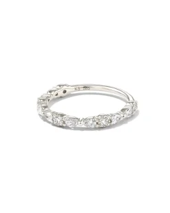 Melanie 14K White Gold Band Ring In White Diamond^Kendra Scott Store