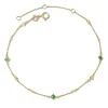 Michelle 14K Yellow Gold Delicate Chain Bracelet In Emerald^Kendra Scott New