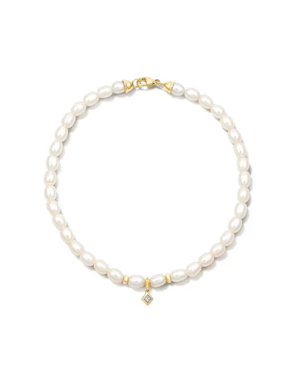 Michelle 14K Yellow Gold Pearl Bracelet In White Pearl^Kendra Scott Online