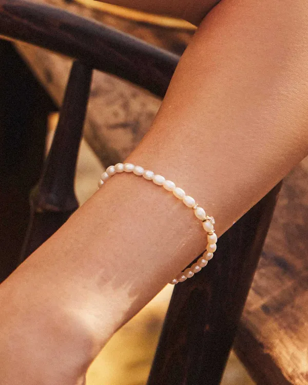 Michelle 14K Yellow Gold Pearl Bracelet In White Pearl^Kendra Scott Online