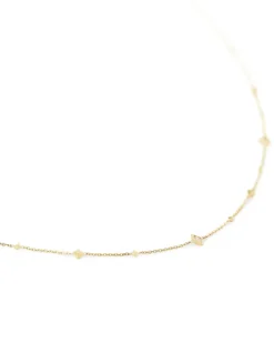 Michelle 14K Yellow Gold Strand Necklace In White Diamond^Kendra Scott Sale