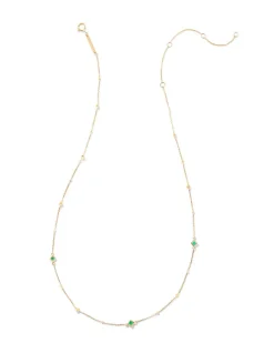 Michelle 14K Yellow Gold Strand Necklace In Emerald^Kendra Scott Discount