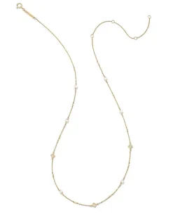 Michelle 14K Yellow Gold Strand Necklace In White Pearl^Kendra Scott Best