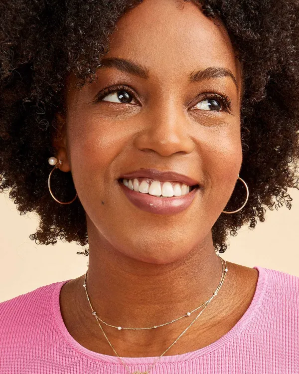 Michelle 14K Yellow Gold Strand Necklace In White Pearl^Kendra Scott Best