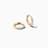 Mila 14K Yellow Gold Huggie Earrings In White Diamond^Kendra Scott Best