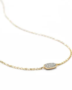 Millicent 14K Yellow Gold Delicate Chain Bracelet In White Diamond^Kendra Scott New