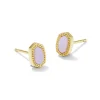 Mini Ellie Gold Stud Earrings In Pink Opalite Crystal^Kendra Scott Hot