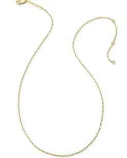 Mini Paperclip Chain Necklace In 18K Gold Vermeil^Kendra Scott Best