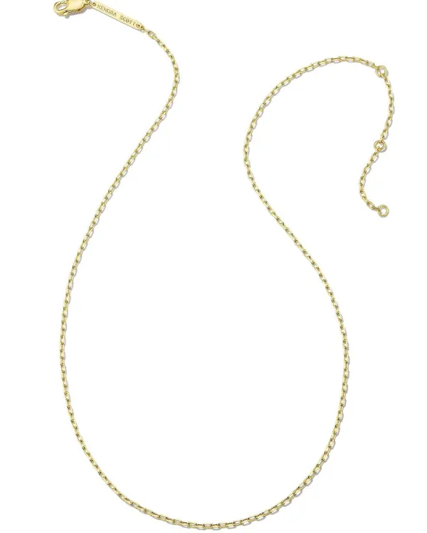 Mini Paperclip Chain Necklace In 18K Gold Vermeil^Kendra Scott Best
