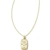 Mom 18K Gold Vermeil Stone Tag Necklace In Ivory Mother-Of-Pearl^Kendra Scott Outlet