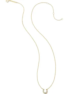 Noble 14K Yellow Gold Horseshoe Short Pendant Necklace In Turquoise^Kendra Scott Best Sale