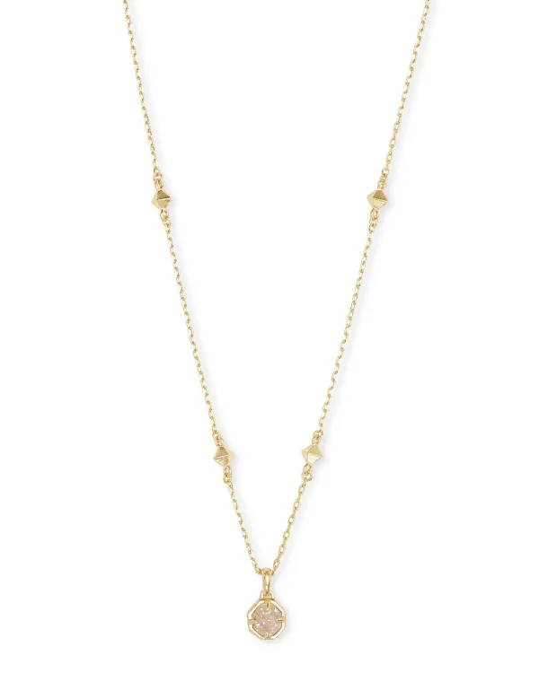 Nola Gold Pendant Necklace In Iridescent Drusy^Kendra Scott Shop