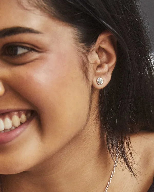 Nola Silver Stud Earrings In Platinum Drusy^Kendra Scott Sale