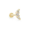 Orion Mini 14K Yellow Gold Single Stud Earring In White Diamond^Kendra Scott Cheap