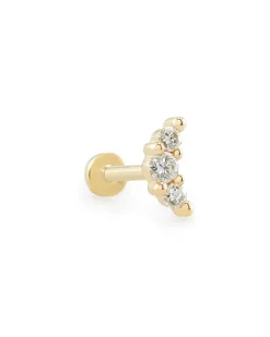 Orion Mini 14K Yellow Gold Single Stud Earring In White Diamond^Kendra Scott Cheap