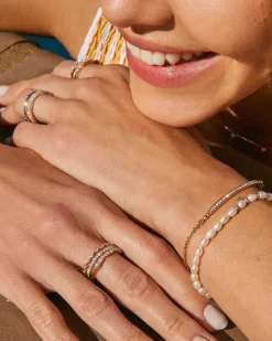 Ott 14K Yellow Gold Delicate Bracelet In White Diamond^Kendra Scott Cheap