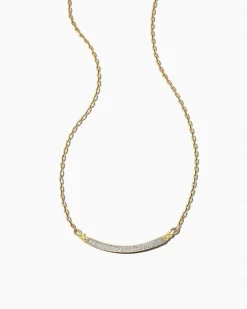 Ott 14K Yellow Gold Pendant Necklace In White Diamond^Kendra Scott Clearance