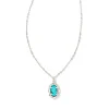 Piper Silver Pendant Necklace In Variegated Turquoise Magnesite^Kendra Scott Outlet