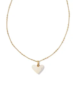 Poppy Vintage Gold Short Pendant Necklace In Ivory Mother-Of-Pearl^Kendra Scott Shop
