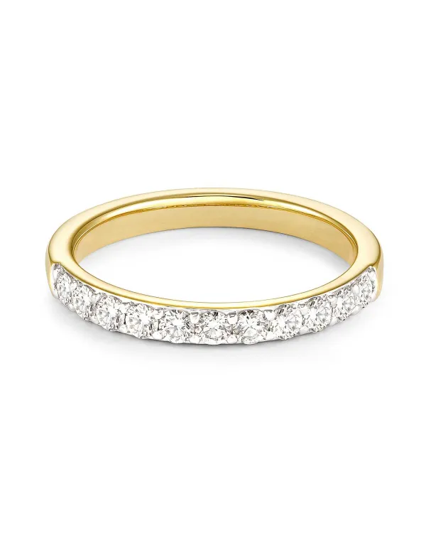 Raleigh 14K Yellow Gold Band Ring In White Diamond^Kendra Scott Fashion