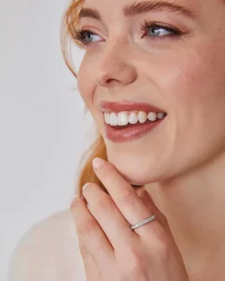 Raleigh 14K Yellow Gold Band Ring In White Diamond^Kendra Scott Fashion