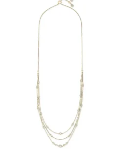 Rina Gold Multi Strand Necklace In Lustre Glass^Kendra Scott Best