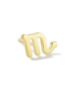 Scorpio Single Stud Earring In 18K Gold Vermeil^Kendra Scott Discount