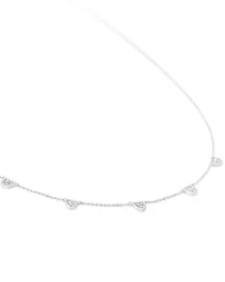 Shannon 14K White Gold Collar Necklace In White Diamond^Kendra Scott Cheap