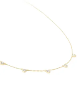 Shannon 14K Yellow Gold Collar Necklace In White Diamond^Kendra Scott Fashion