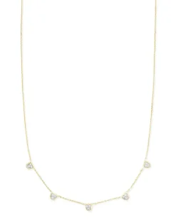 Shannon 14K Yellow Gold Collar Necklace In White Diamond^Kendra Scott Fashion