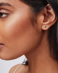 Shell Single Stud Earring In 18K Yellow Gold Vermeil^Kendra Scott Outlet