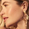 Shiva Statement Earrings In Vintage Gold^Kendra Scott New