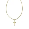 Small Cross Charm Necklace In 18K Gold Vermeil^Kendra Scott New