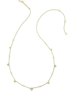 Spencer 18K Gold Vermeil Strand Necklace In White Topaz^Kendra Scott Clearance