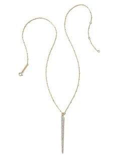 Spike 14K Yellow Gold Statement Necklace In White Diamond^Kendra Scott Cheap