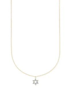 Star Of David 14K Yellow Gold Pendant Necklace In White Diamonds^Kendra Scott Shop