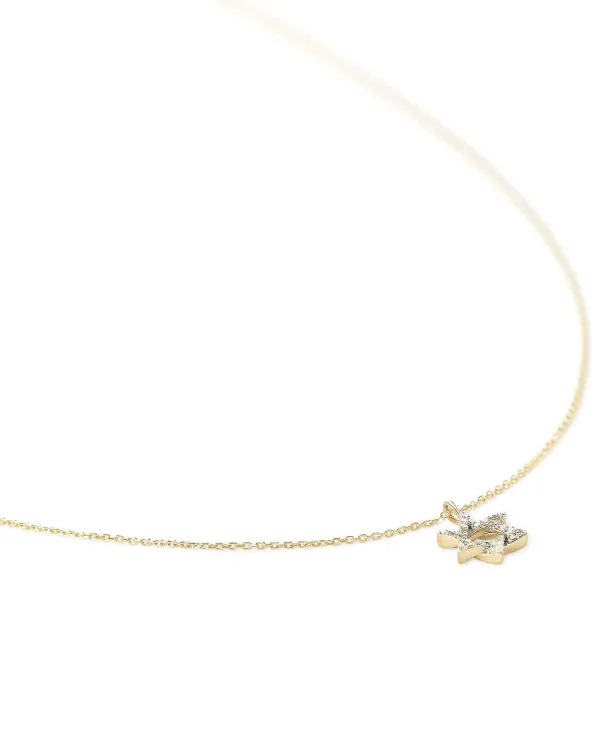 Star Of David 14K Yellow Gold Pendant Necklace In White Diamonds^Kendra Scott Shop