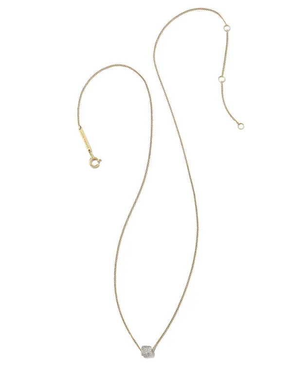 Stella 14K Yellow Gold Pendant Necklace In White Diamond^Kendra Scott Discount