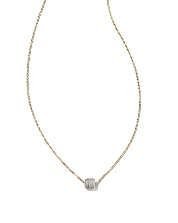 Stella 14K Yellow Gold Pendant Necklace In White Diamond^Kendra Scott Discount