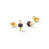 Stella 14K Yellow Gold Stud Earrings In Black Diamond^Kendra Scott Outlet