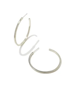 Sylvie Hoop Earrings In Silver^Kendra Scott Sale