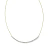 Tennis 14K Yellow Gold Bar Necklace In White Diamond^Kendra Scott Store