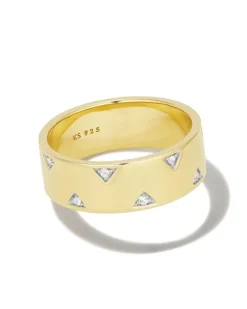 Tinsley 18K Gold Vermeil Band Ring In White Topaz^Kendra Scott Best
