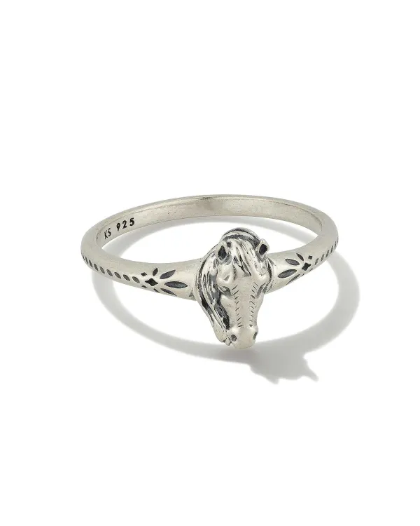 Tiny Beau Band Ring In Oxidized Sterling Silver^Kendra Scott Hot